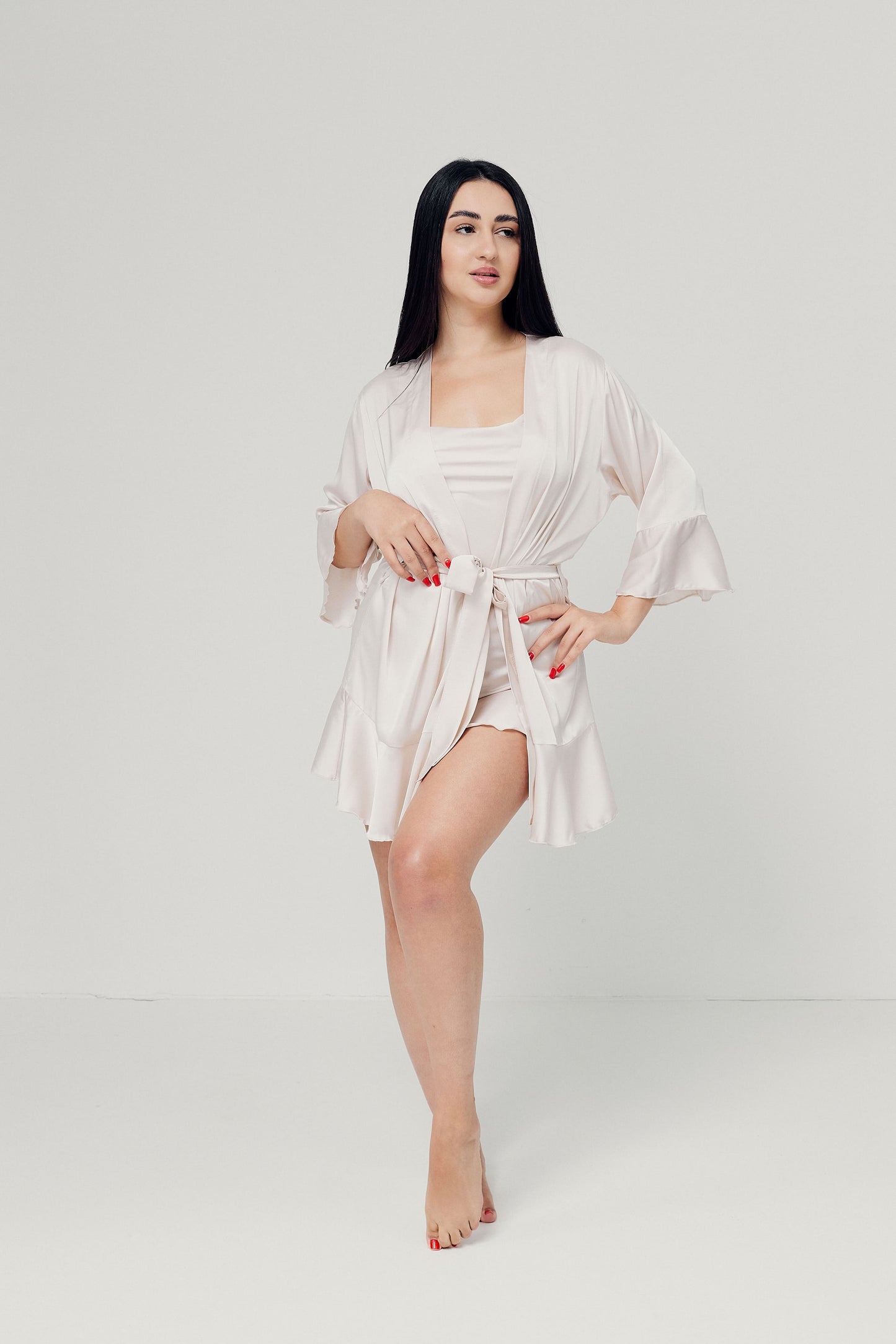 Robe Beige Women’s, Silk (Armani)