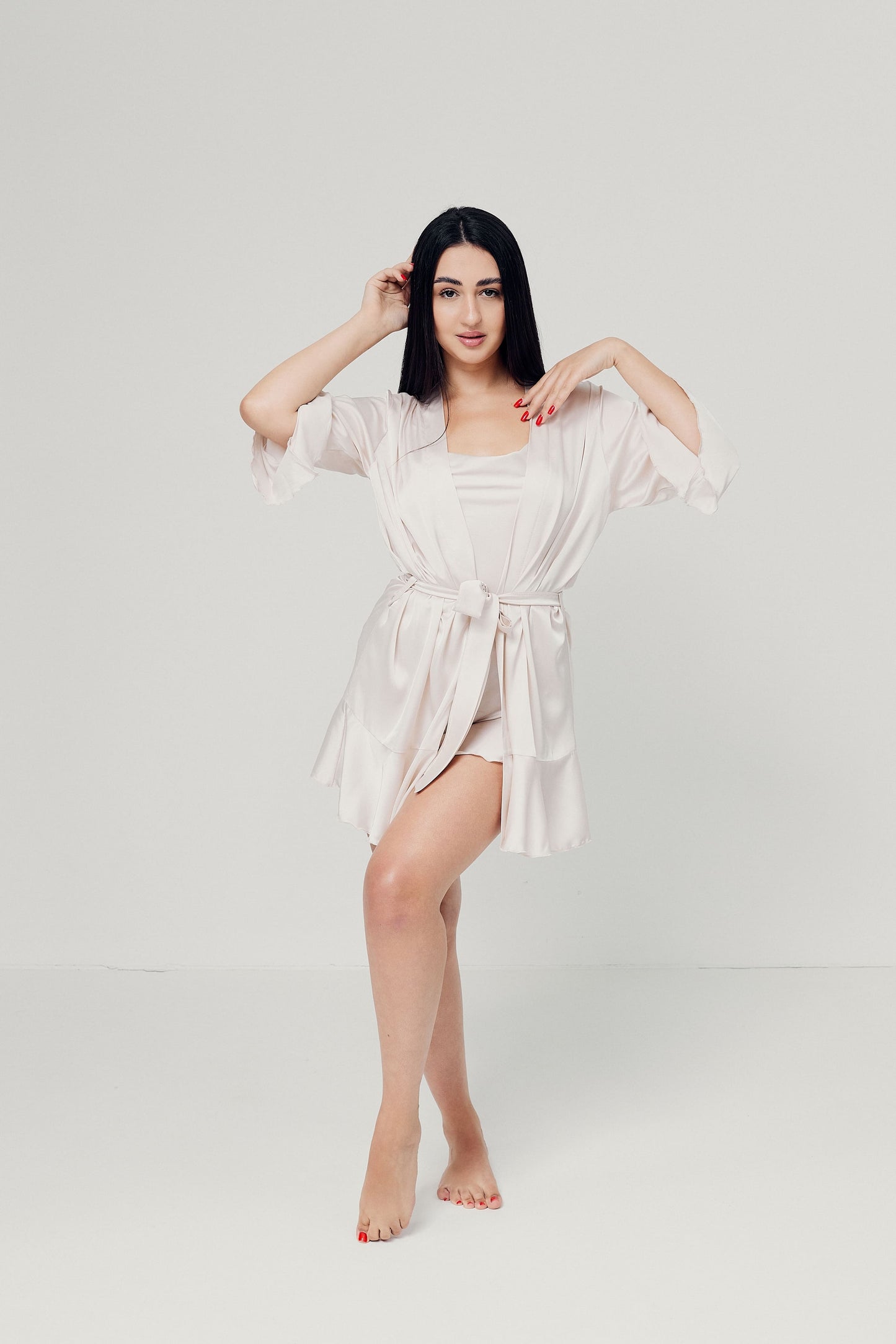 Robe Beige Women’s, Silk (Armani)