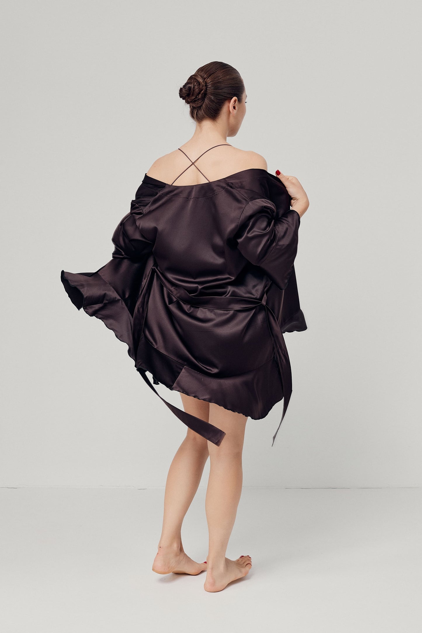 Robe Brown Women’s, Silk (Armani)
