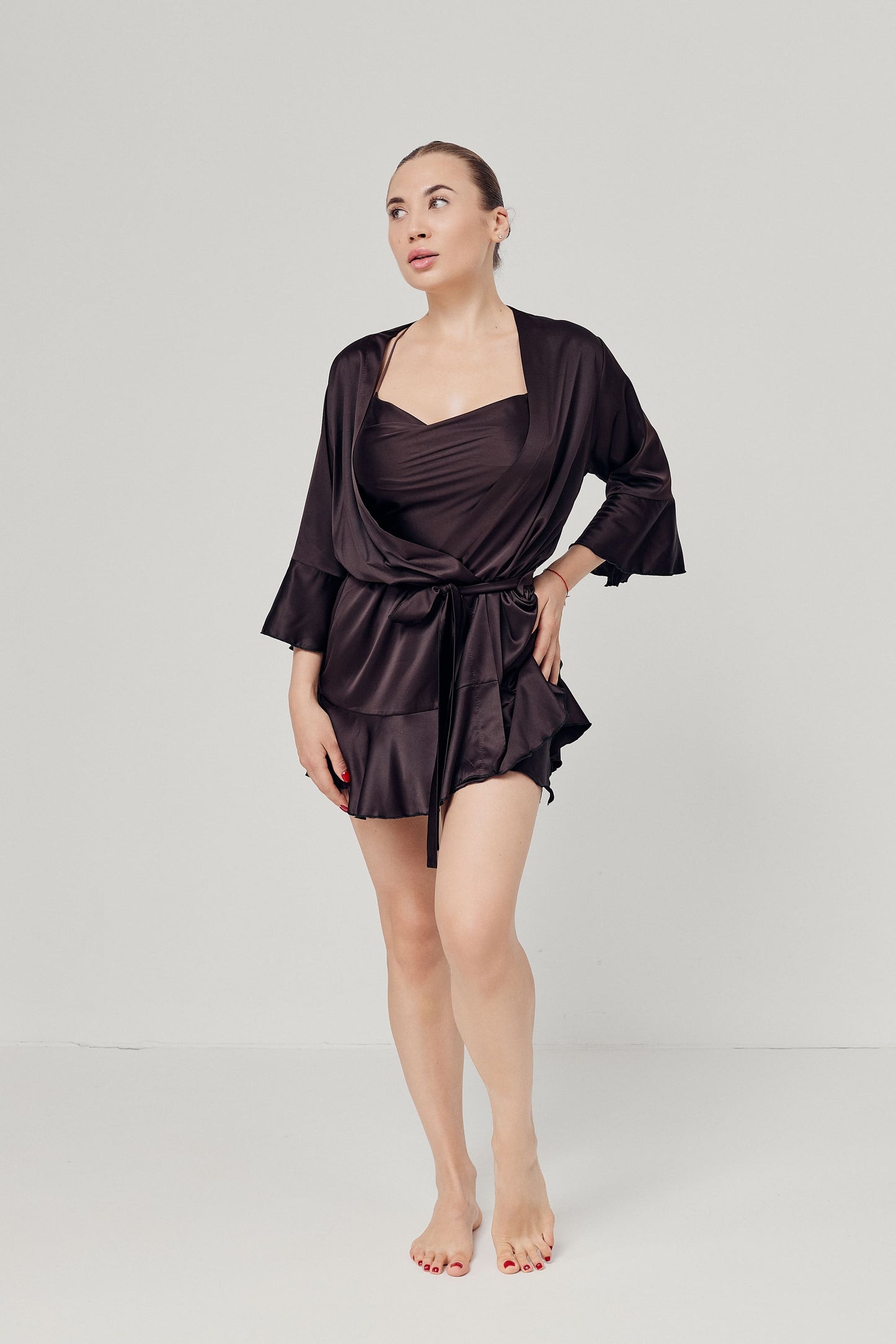Robe Brown Women’s, Silk (Armani)