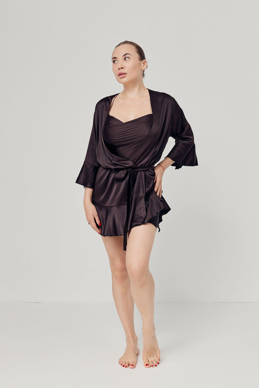 Robe Brown Women’s, Silk (Armani)